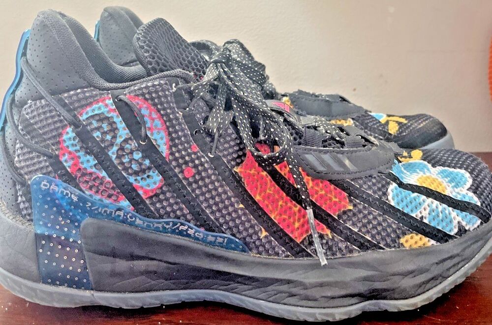 adidas Dame 7 Day Of The Dead Men’s Basketball Mid Top Breathable FZ3189 size 7